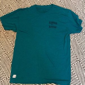 Men’s Katin teal logo tee shirt size large